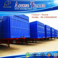 40T 2 axle cargo box van semi trailer with heavy duty suspension